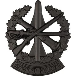 Wholesale 😀 Army Master Gunner (MGB) Sta-Brite Black Pin-On 🎁