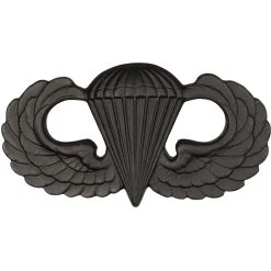 Budget ✨ Army Parachutist Basic Sta-Brite Black Pin-On 🥰