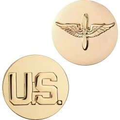 Coupon ✔️ Army US & Aviation Sta-Brite Pin-On 👏