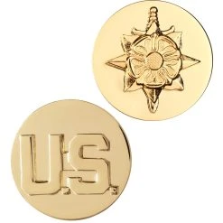 Buy 💯 Sta-Brite Army Military Intelligence And U.S. Letters Insignia 🧨