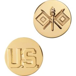 Discount ✔️ Sta-Brite Army Signal Corp And U.S. Letters Insignia 🛒