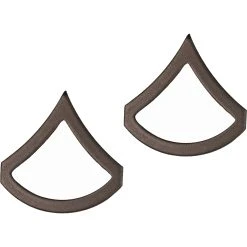 Wholesale 😀 Army Private First Class Sta-Brite Black Pin-On ✔️