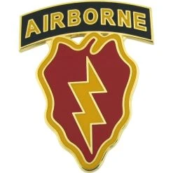 Hot Sale 🧨 Other Brands 25th Infantry Division 4th Brigade Combat Team Insignia With Airborne Tab , Pin-On 🌟