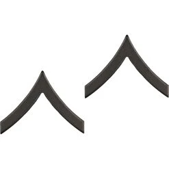 Cheap ❤️ Army Private Sta-Brite Black Pin-On 💯