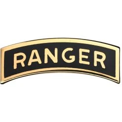 Coupon 🎉 Army Ranger Tab Full Size Sta-Brite Pin-On 🎁